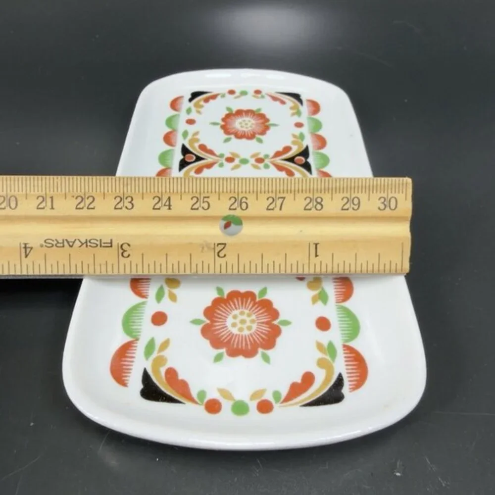 Gardner Verbilki Dmitrov Russian Porcelain Oval Trinket Tray Dish Ceramic Signed